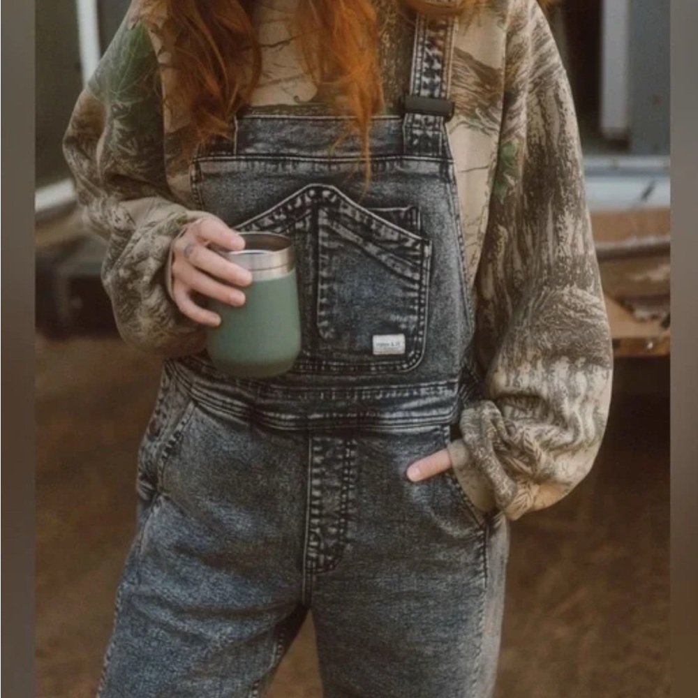 RIPTON Women's Starving Jartist Overalls Mercury